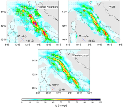 Geodetic Strain Rates and Seismicity Rates Along the Apennines (Italy)